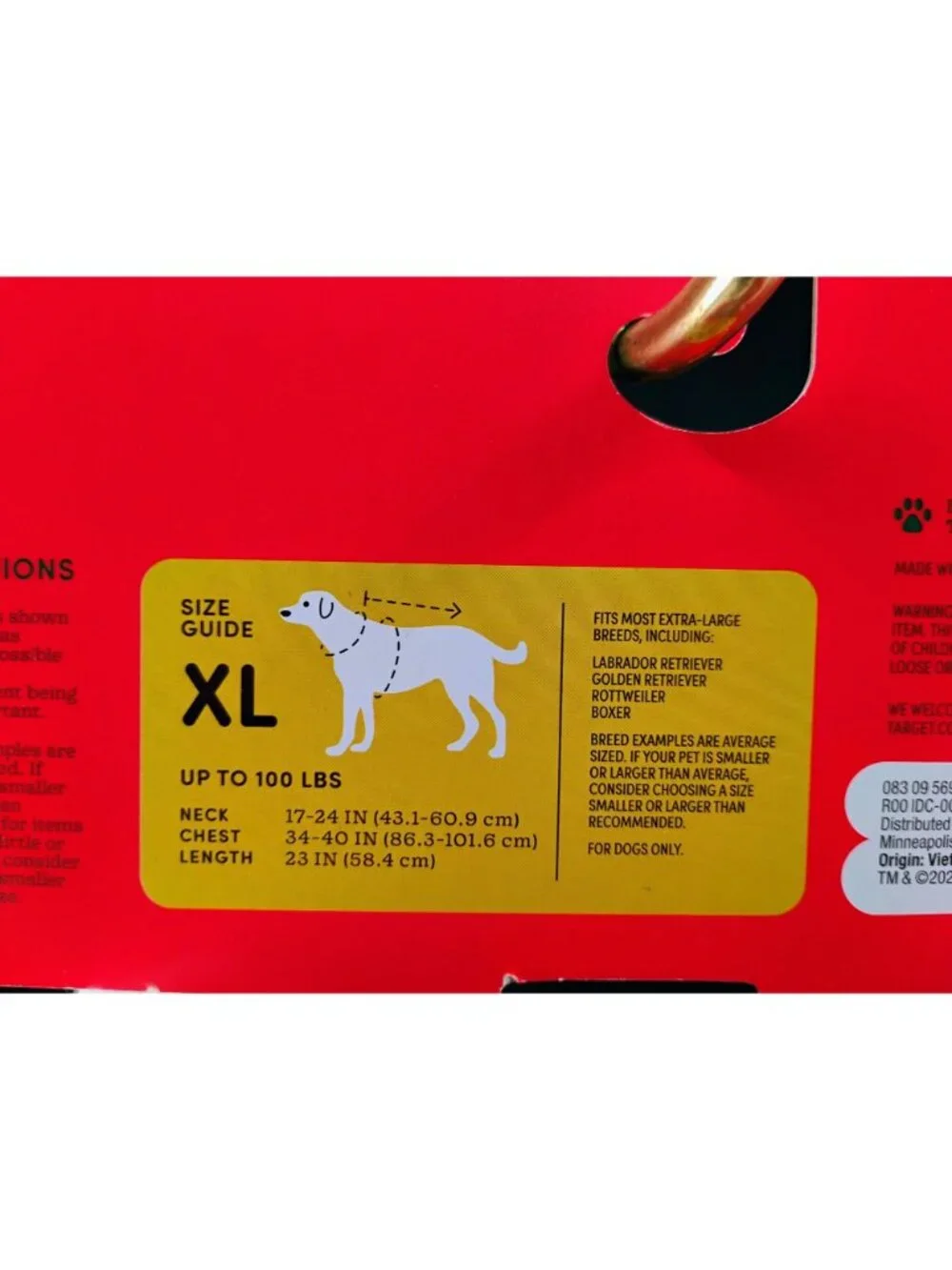 Boots & Barkley Fleece Dog Vest XL Size Red & White Soft Coat